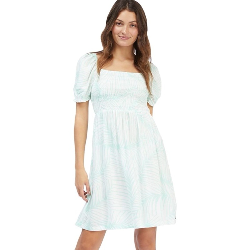 Roxy hello petal mini  Puff Sleeve Dress juniors medium
